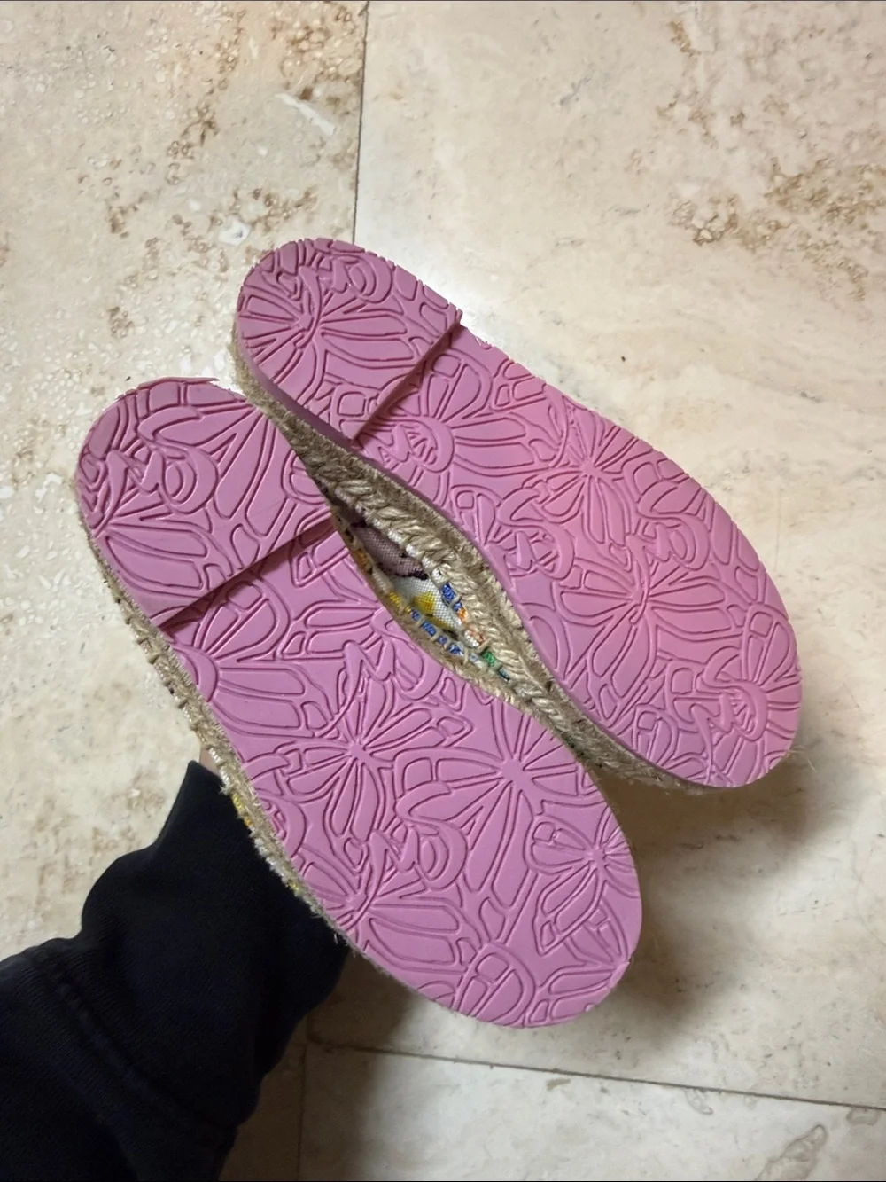 Sophia Webster Kids White Slip-On Moccasins with Pink Butterfly Appliqués